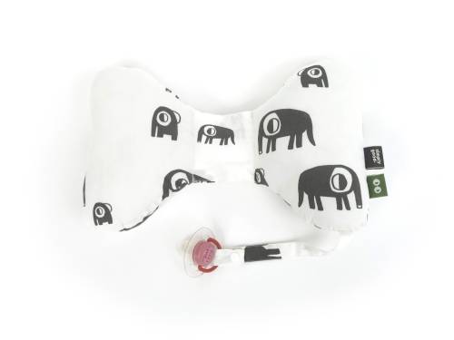 SIMPLY GOOD Butterfly Cushion - Grey Elephants